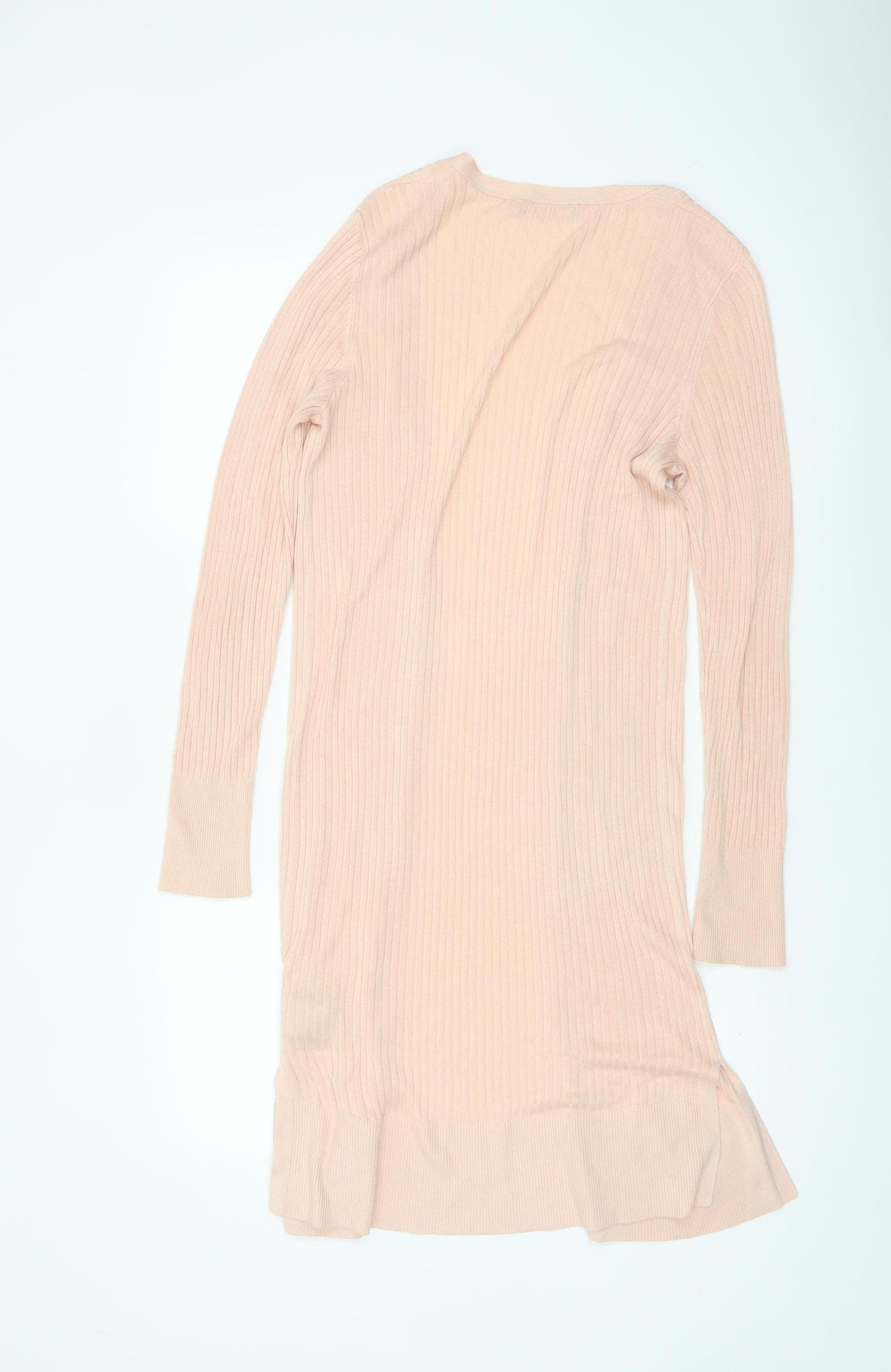Oasis Women Pink Lightweight Longline Viscose Cardigan M