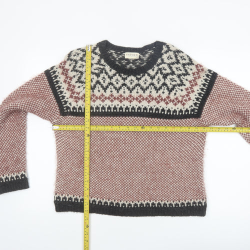 Marks and Spencer Women Multicoloured Fair Isle Knit Jumper Size 14