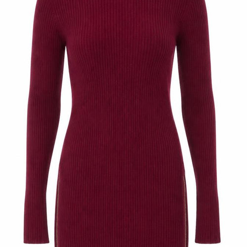 V by Very Women’s Red Knit Long Sleeve Bodycon Mini Dress UK 10