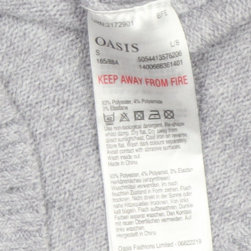 Oasis Women’s Grey Crew Neck Knit Jumper Size S