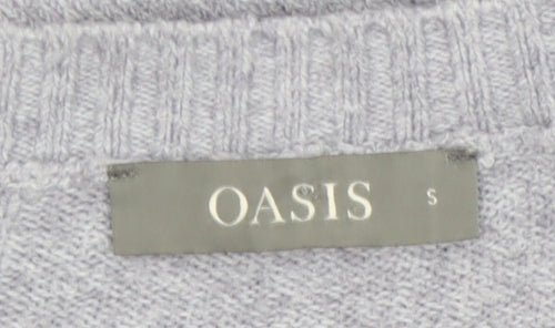 Oasis Women’s Grey Crew Neck Knit Jumper Size S