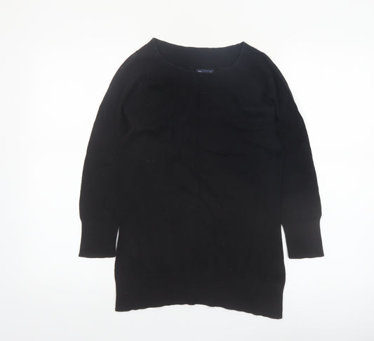 Gap Women’s Black Cotton Crew Neck Long Sleeve Jumper M