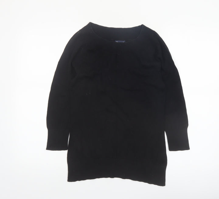 Gap Women’s Black Cotton Crew Neck Long Sleeve Jumper M