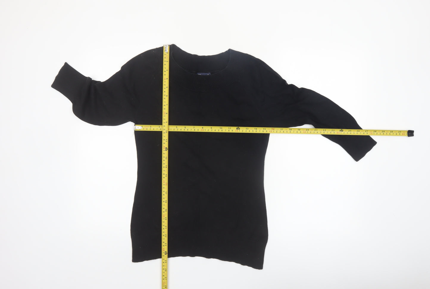 Gap Women’s Black Cotton Crew Neck Long Sleeve Jumper M