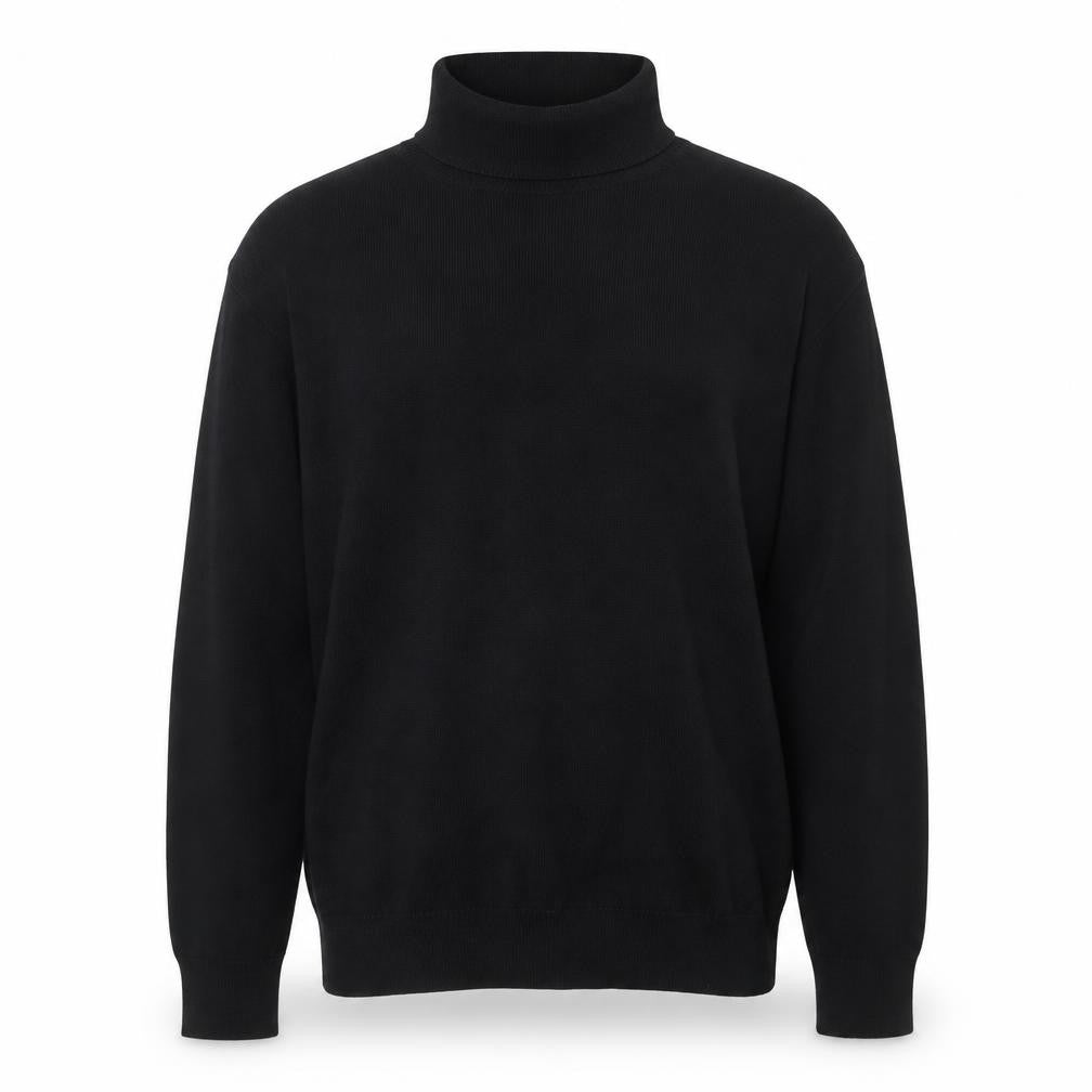 Burton Menswear London Black Roll Neck Jumper Men M Cotton Knit