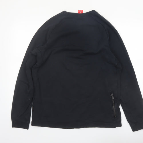 Nike Men's Black L Pullover Sweatshirt Crew Neck Regular Fit