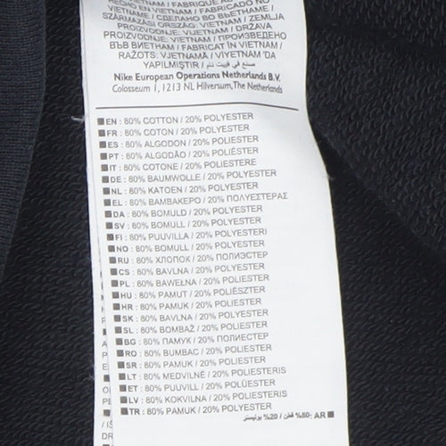 Nike Men's Black L Pullover Sweatshirt Crew Neck Regular Fit