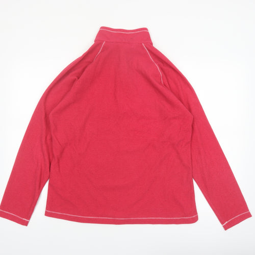 Regatta Women’s Pink 1/4 Zip Pullover Sweatshirt UK 14 Polyester Outdoor
