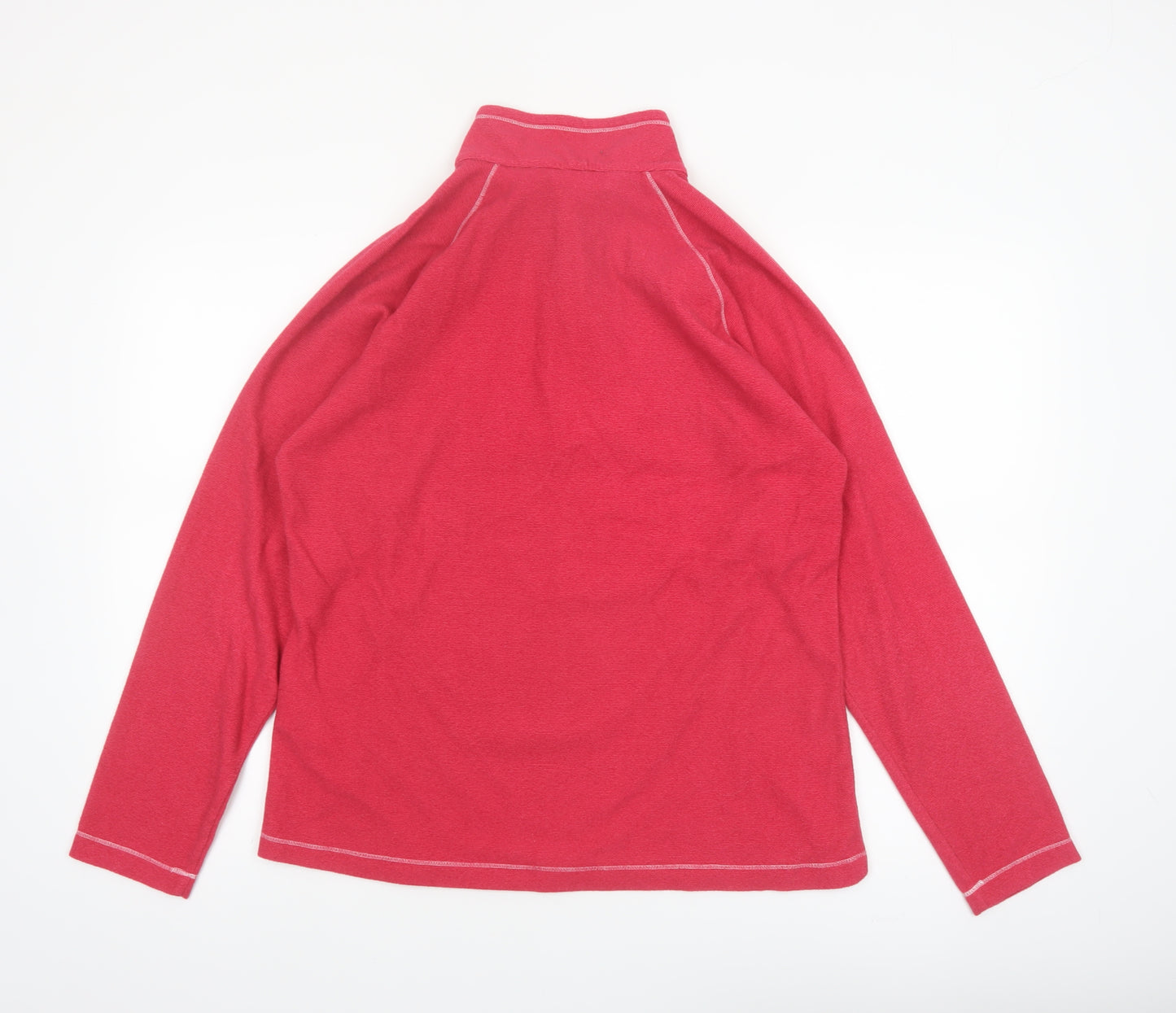 Regatta Women’s Pink 1/4 Zip Pullover Sweatshirt UK 14 Polyester Outdoor