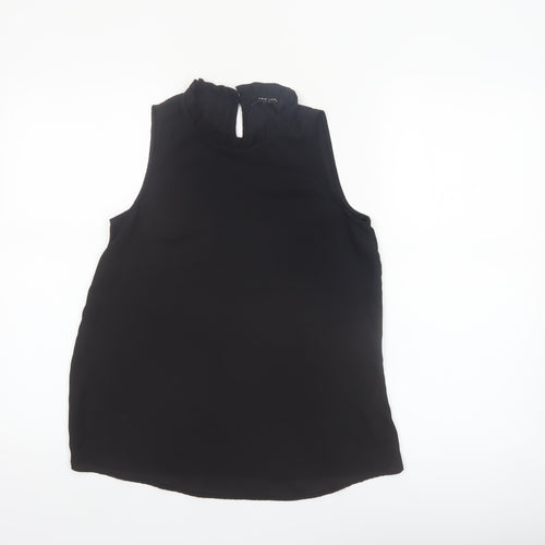 New Look Women's Black High Neck Sleeveless Blouse Size 6