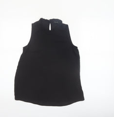 New Look Women's Black High Neck Sleeveless Blouse Size 6