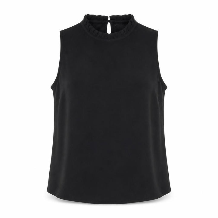 New Look Women's Black High Neck Sleeveless Blouse Size 6