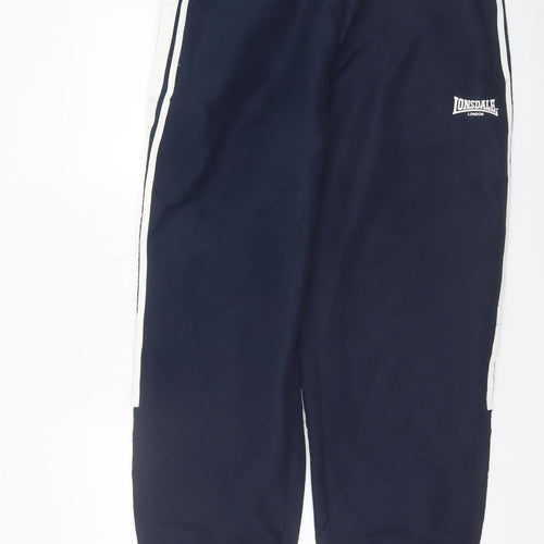 Lonsdale Men's Blue Jogger Trousers L Elastic Waist Casual