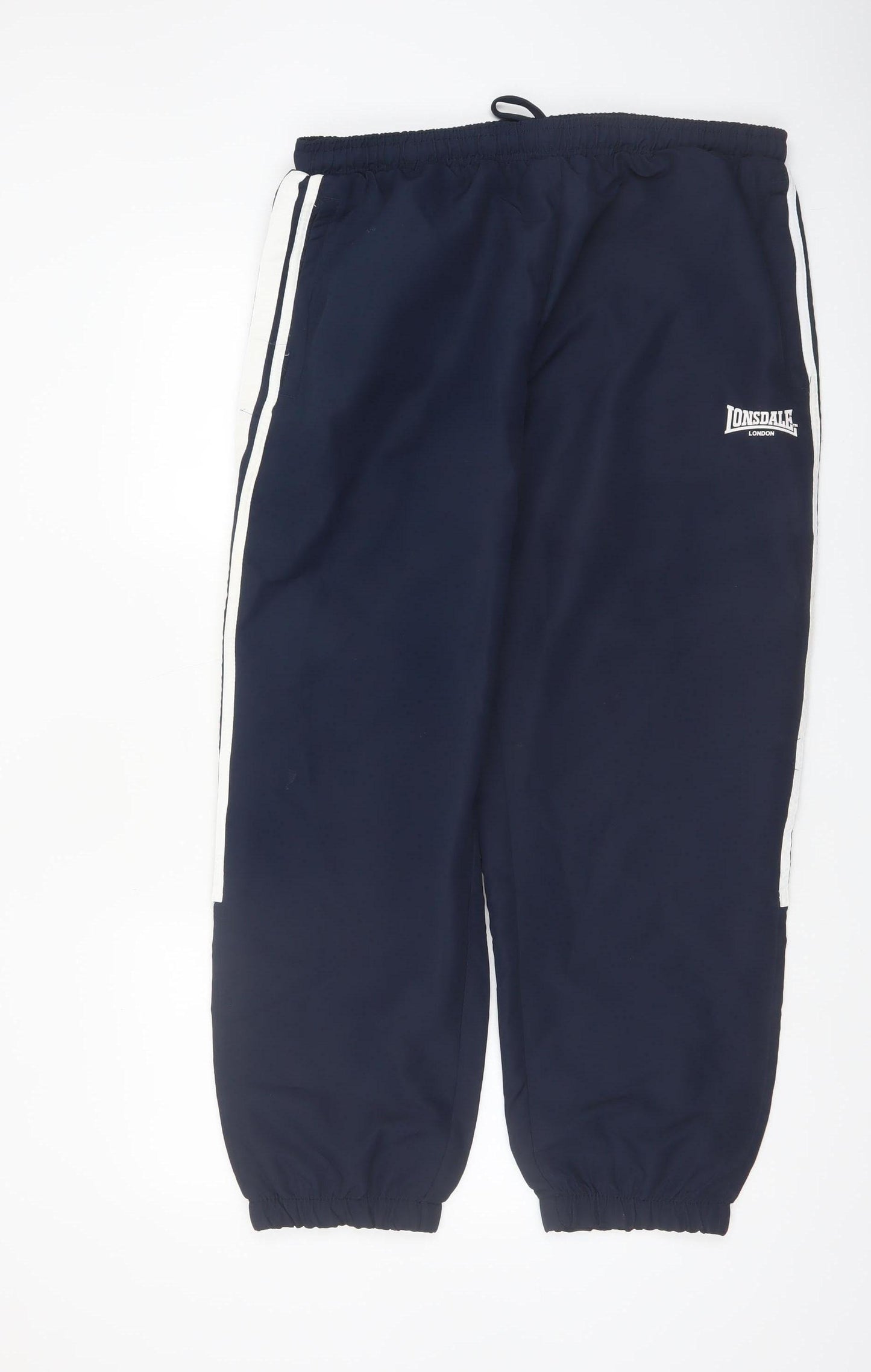 Lonsdale Men's Blue Jogger Trousers L Elastic Waist Casual