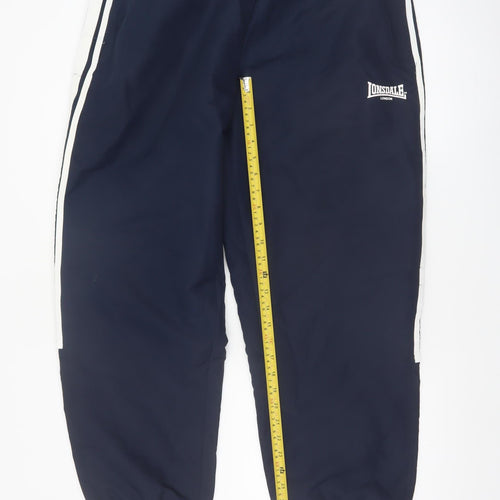 Lonsdale Men's Blue Jogger Trousers L Elastic Waist Casual
