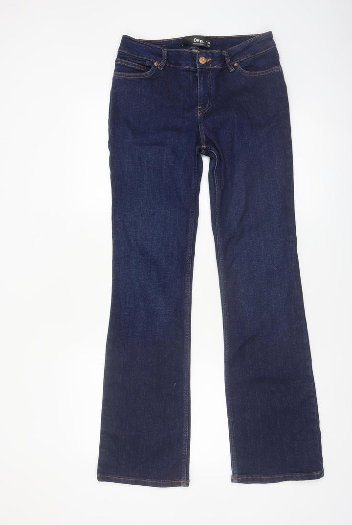 Own Women's Blue Bootcut Stretch Denim Jeans Size 12 Regular