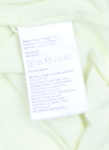H&M Women’s Yellow Cotton Puff Sleeve T-Shirt XS