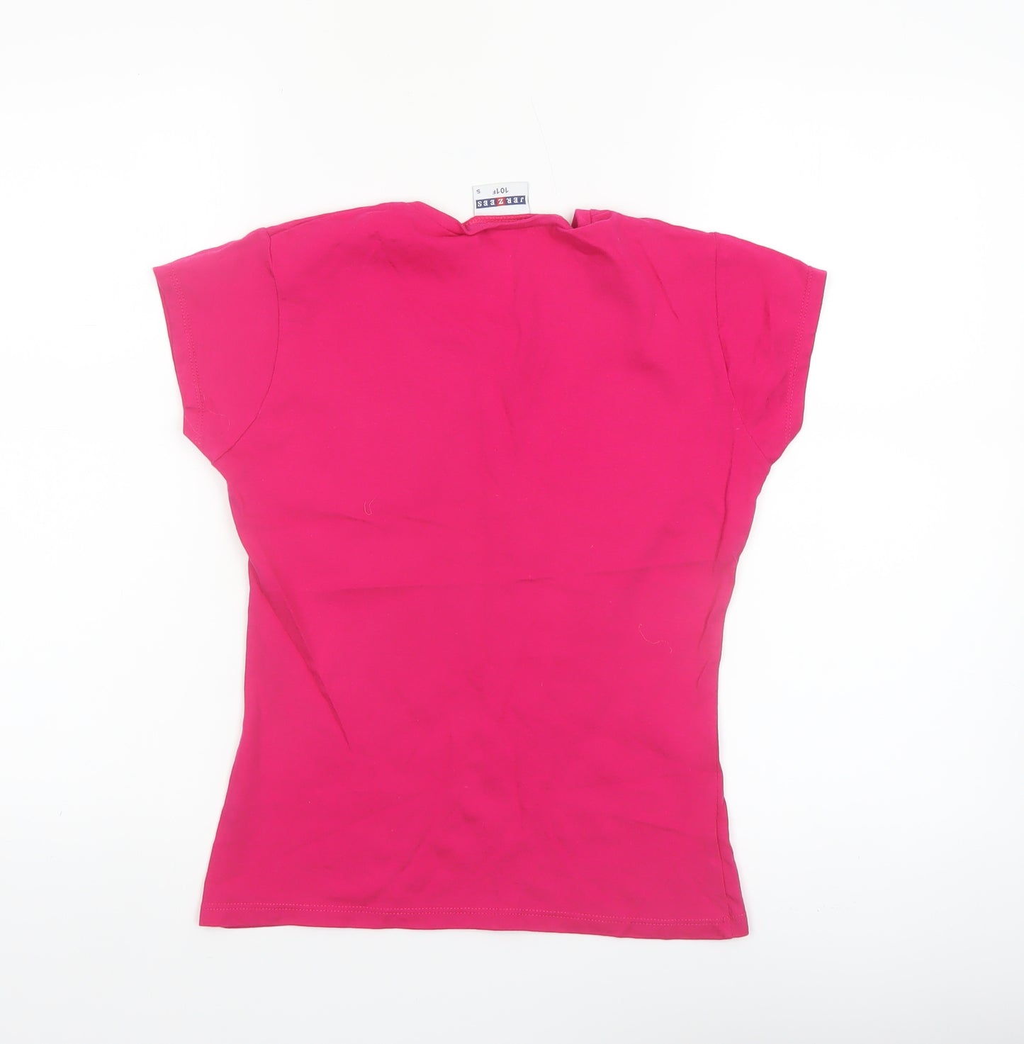 Jerzees Womens Pink Vespa Print Cotton T-Shirt Size S