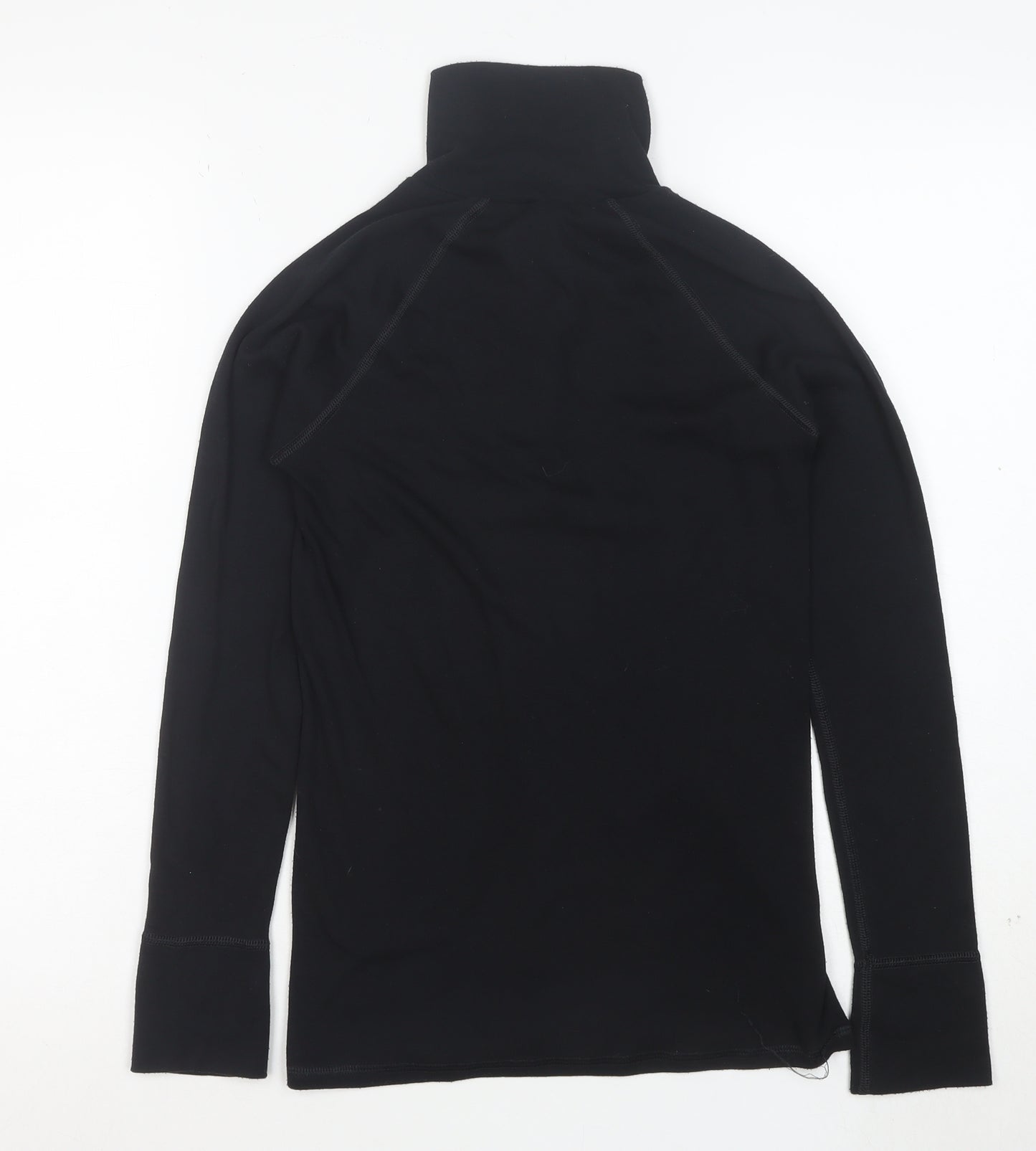 Marks and Spencer Womens Black Size 10 1/4 Zip Pullover Sweatshirt