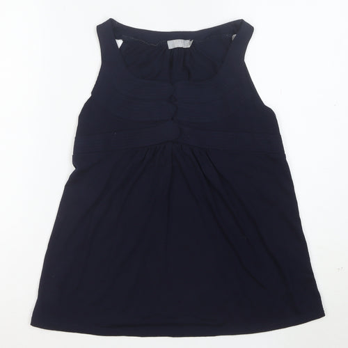 Topshop Women’s Tall Navy Blue Sleeveless Tank Top Size 10