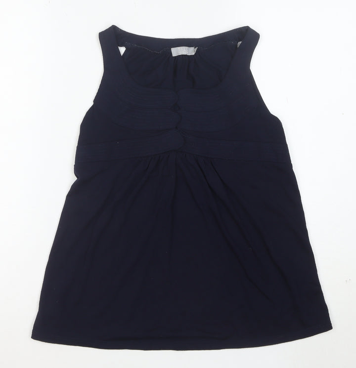 Topshop Women’s Tall Navy Blue Sleeveless Tank Top Size 10