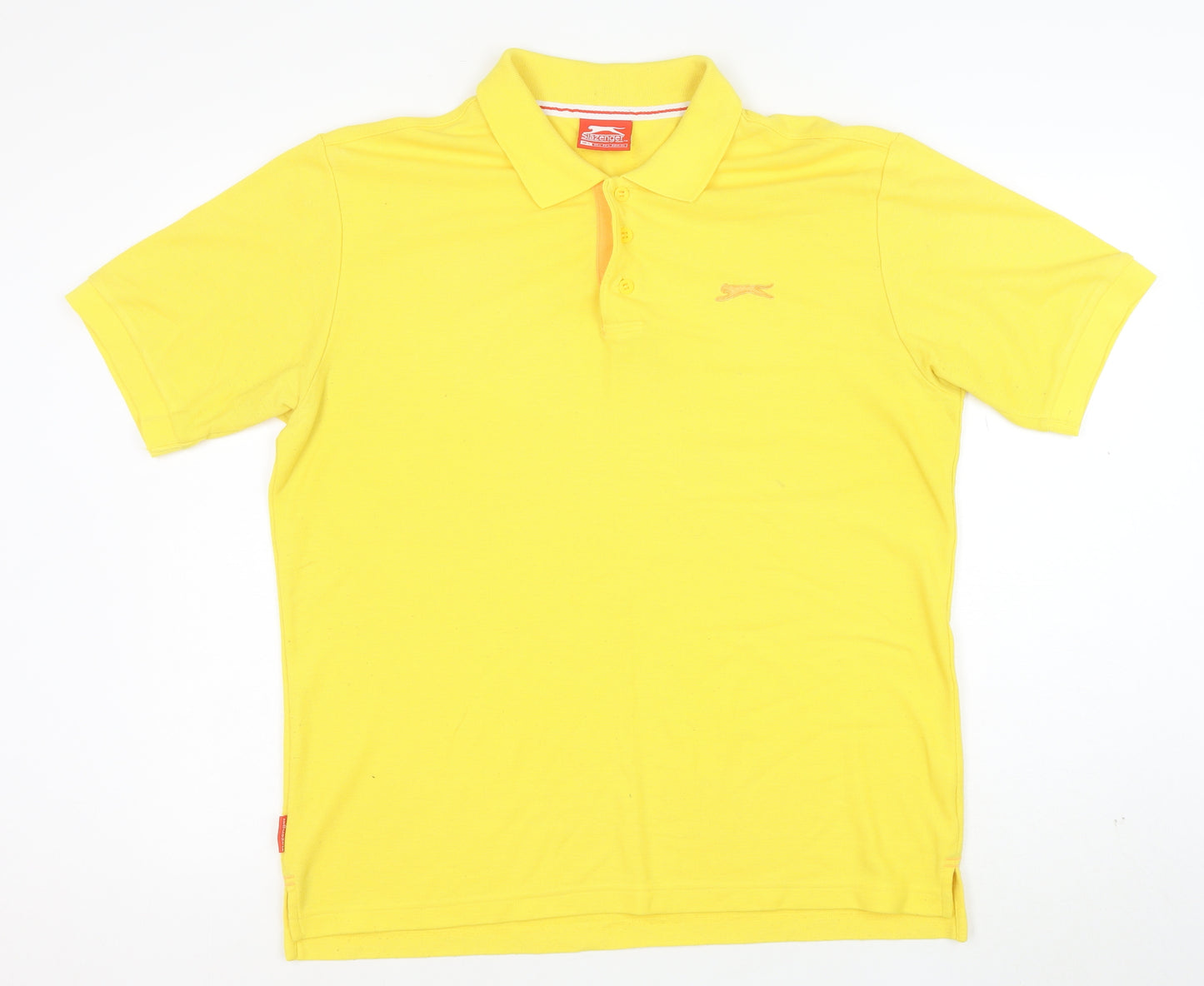 Slazenger Men's Yellow Short Sleeve Polo Shirt XL