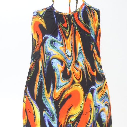 PrettyLittleThing Women’s Multicoloured Size 10 Bodycon Dress
