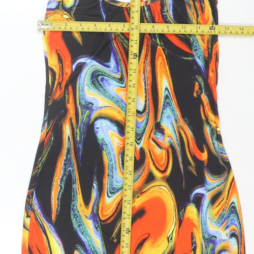 PrettyLittleThing Women’s Multicoloured Size 10 Bodycon Dress