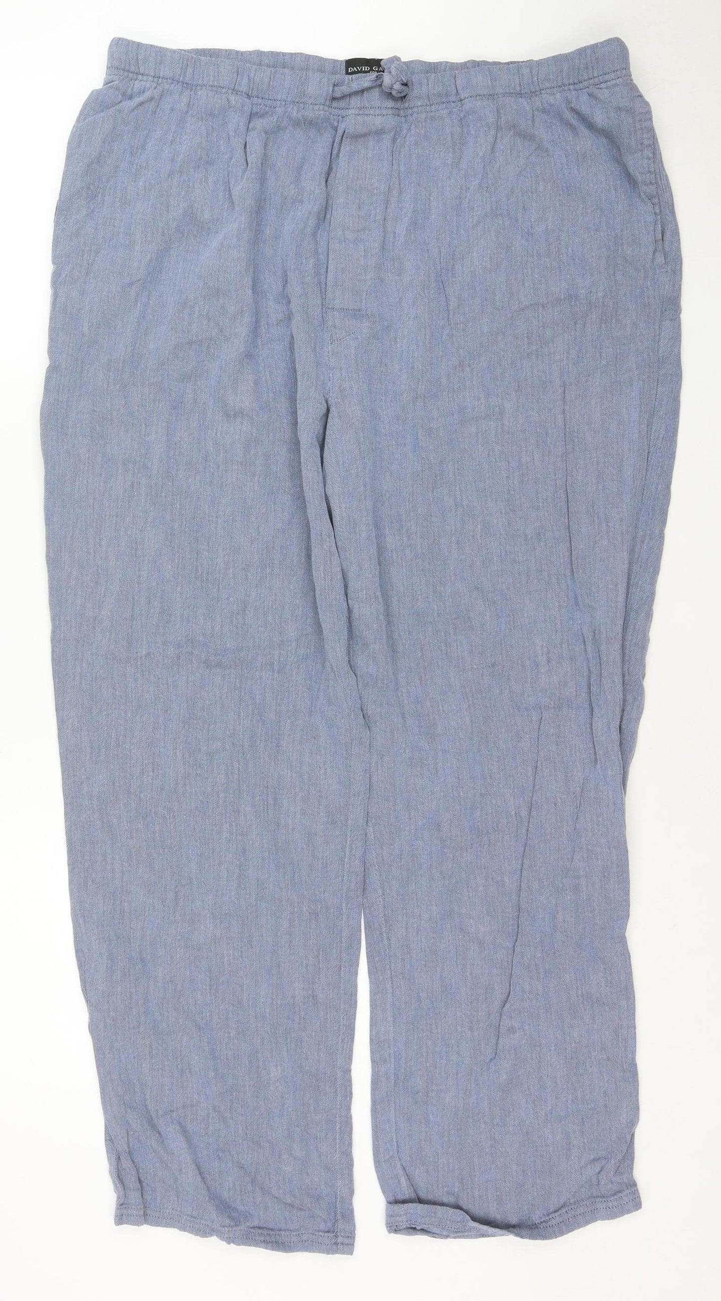 Autograph Women’s Blue Cotton Relaxed Trousers XL