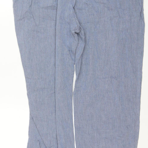 Autograph Women’s Blue Cotton Relaxed Trousers XL