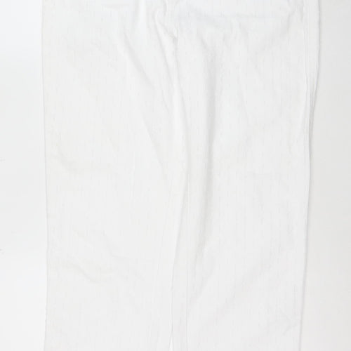 Primark Women’s White Straight Denim Jeans Size 8 Regular Fit