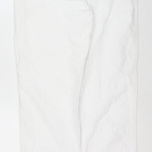 Primark Women’s White Straight Denim Jeans Size 8 Regular Fit