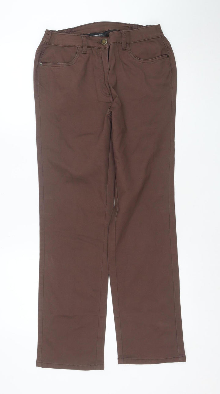 Bonmarche Women Brown Size 12 Straight Leg Jeans