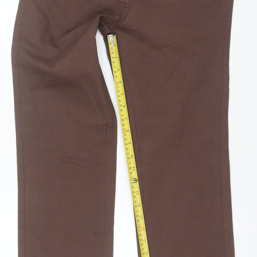Bonmarche Women Brown Size 12 Straight Leg Jeans