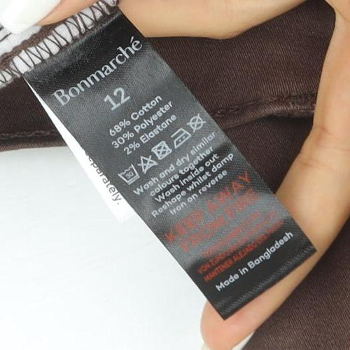 Bonmarche Women Brown Size 12 Straight Leg Jeans
