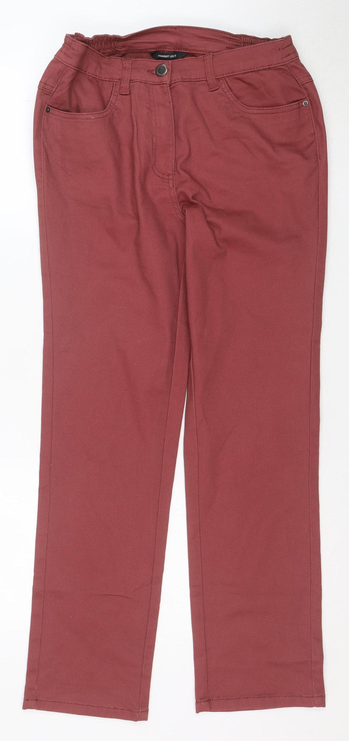 Bonmarche Women’s Brown Straight Jeans Size 12 Elastic Waist