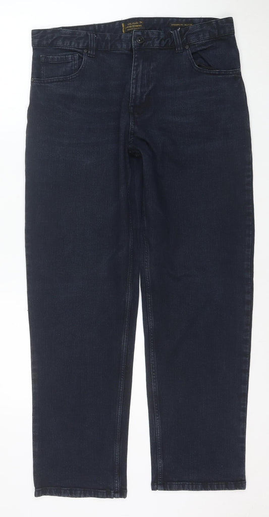 TU Men's Blue Straight Leg Jeans 34W 30L Denim Stretch