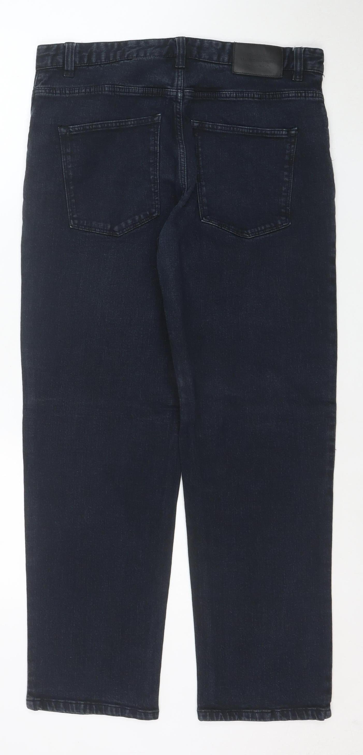 TU Men's Blue Straight Leg Jeans 34W 30L Denim Stretch