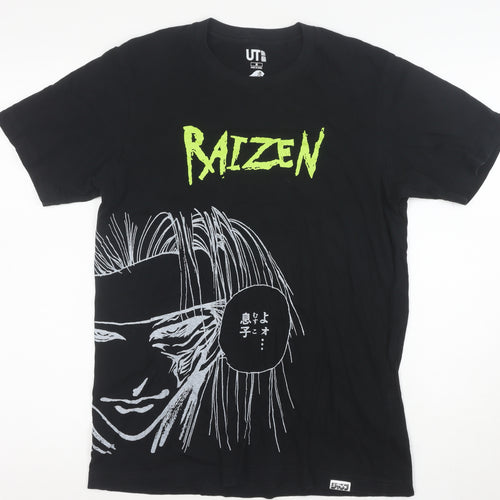 UNIQLO Men’s Black Anime Raizen Yu Yu Hakusho T-Shirt M Graphic Tee