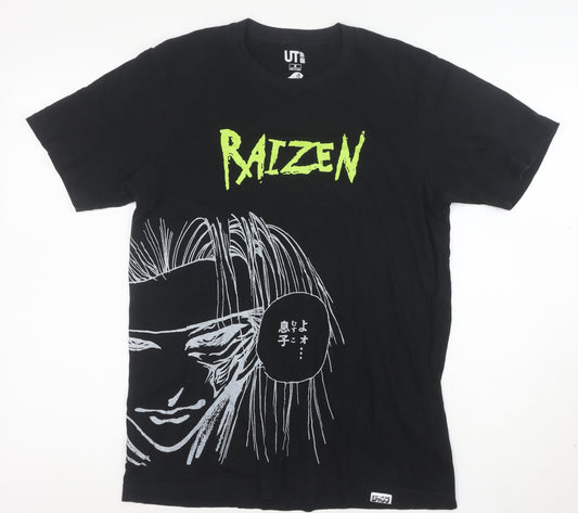 UNIQLO Men’s Black Anime Raizen Yu Yu Hakusho T-Shirt M Graphic Tee