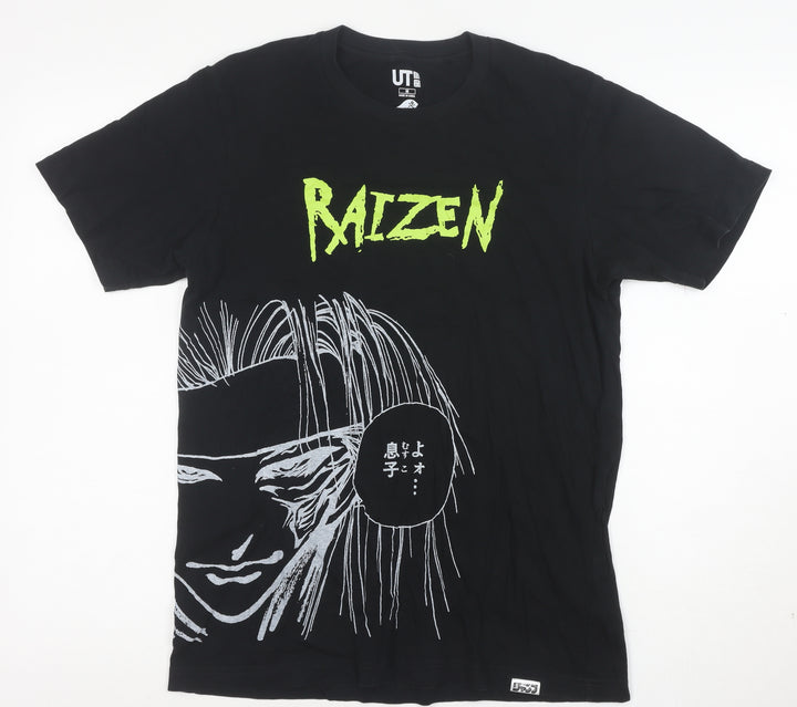 UNIQLO Men’s Black Anime Raizen Yu Yu Hakusho T-Shirt M Graphic Tee