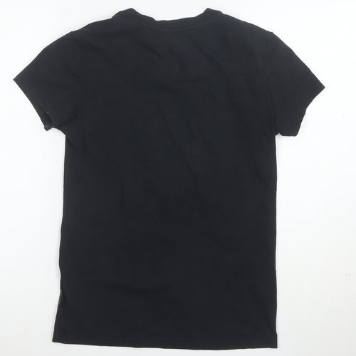 Nike Women's Black Dri-Fit T-Shirt Size M Crew Neck Sports Top