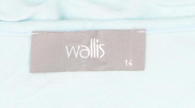 Wallis Women’s Blue Wrap Sleeveless V-Neck Tank Top Size 14
