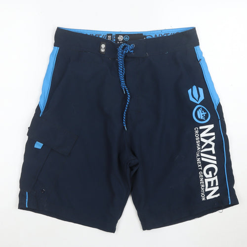 Crosshatch NXT GEN Men's Blue Swim Shorts Medium Board Shorts