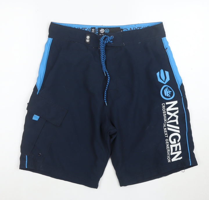 Crosshatch NXT GEN Men's Blue Swim Shorts Medium Board Shorts
