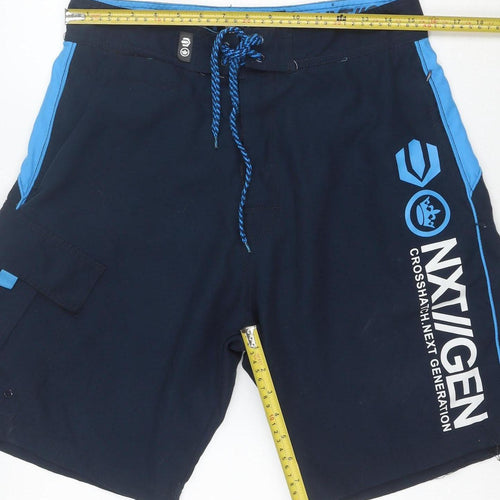 Crosshatch NXT GEN Men's Blue Swim Shorts Medium Board Shorts