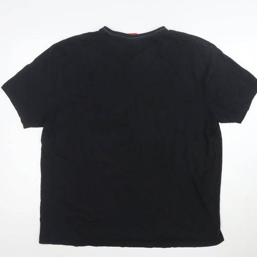 Slazenger Men's Black 2XL V-Neck Cotton T-Shirt