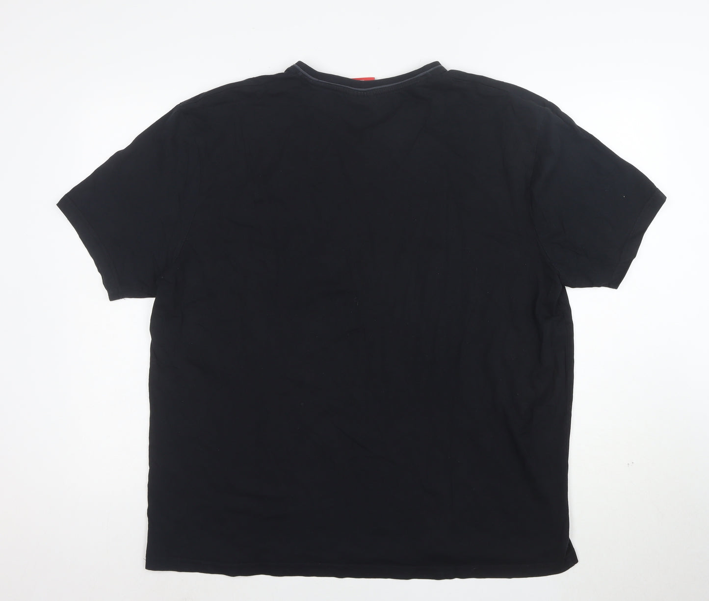 Slazenger Men's Black 2XL V-Neck Cotton T-Shirt