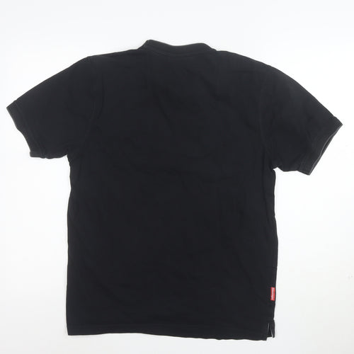 Slazenger Men's Black Short Sleeve Crew Neck Cotton T-Shirt Size M