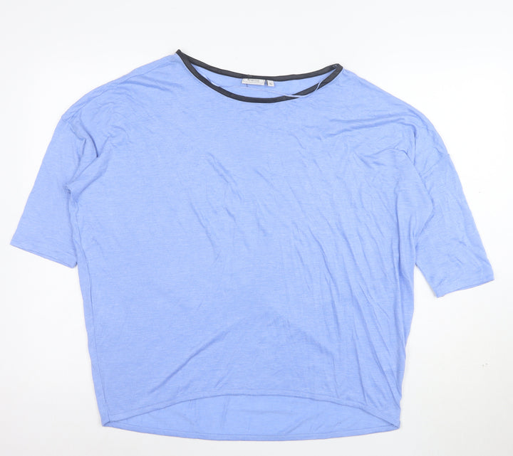 Atmosphere Women Blue XL Relaxed Fit Short Sleeve Jersey T-Shirt